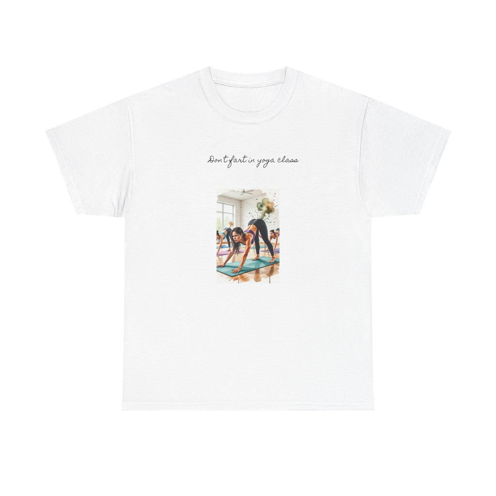 Yoga Class T-Shirt — "Don't Force It, Just Breathe" Graphic Tee