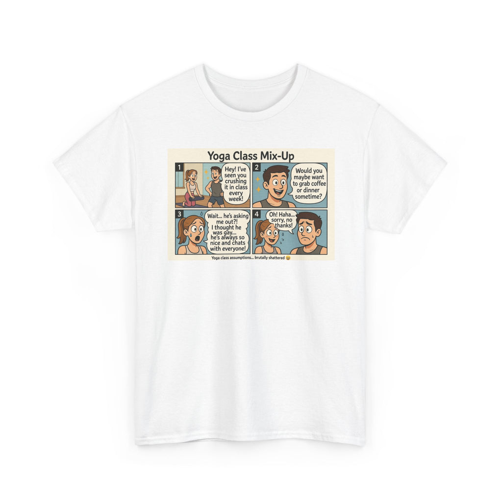 Yoga Class Mix-Up Comic T-Shirt Gay?